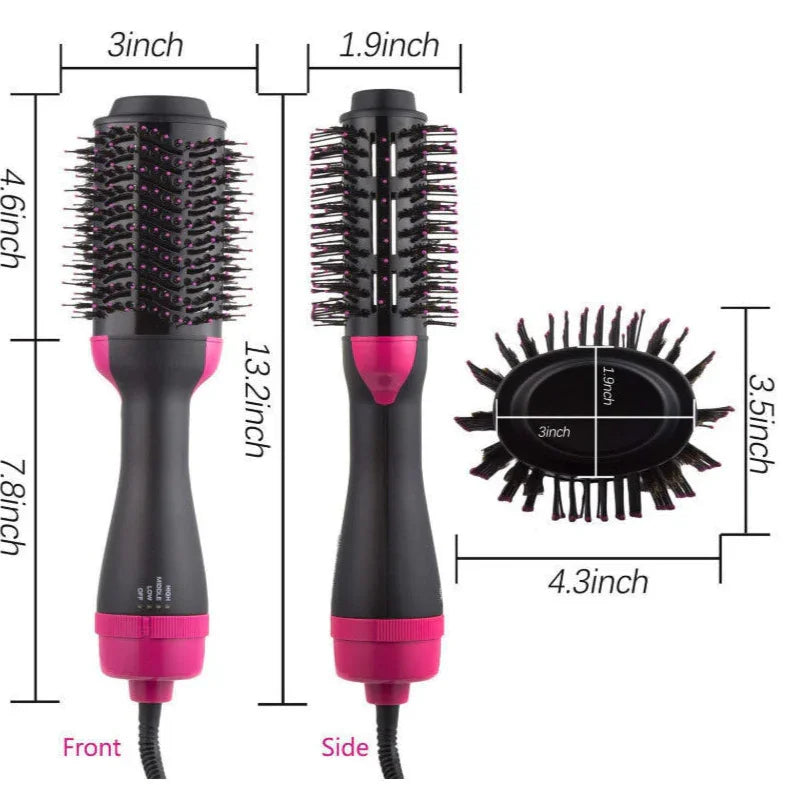 Professional 3-in-1 Dryer Brush with Ionic Technology - shovota