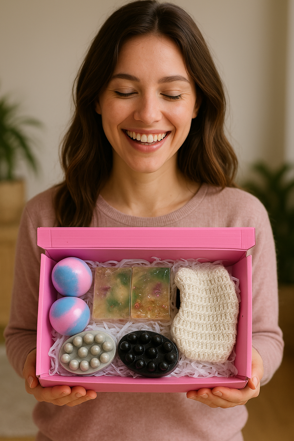 Handmade Spa Gift Box – Natural Soaps & Bath Bombs