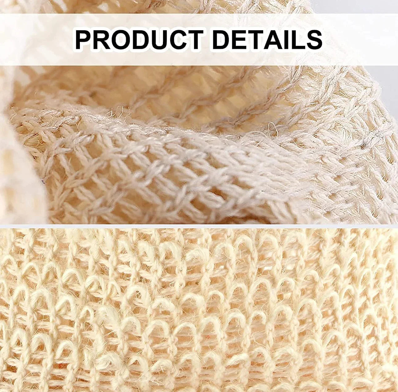Pack of 5 natural sisal exfoliating soap bags
Enjoy a gentle, eco-friendly cleanse. These bags help create a lather, exfoliate your skin, recycle soap residue, and keep bars dry, preventing waste. - shovota