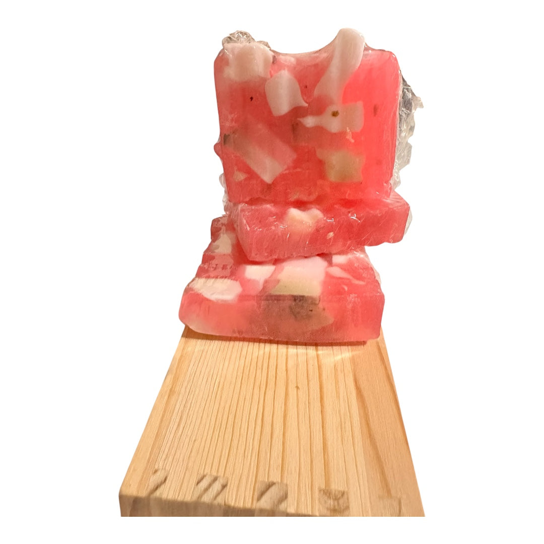 Watermelon and Coconut Handmade Soap with Natural Moisturization and Tropical Aroma