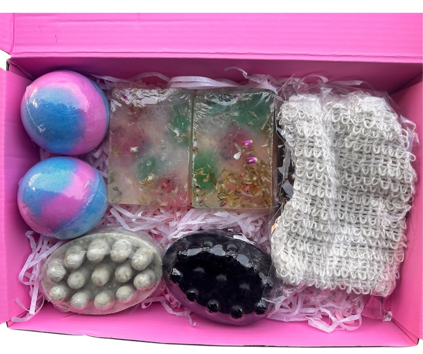 Handmade Spa Gift Box – Natural Soaps & Bath Bombs