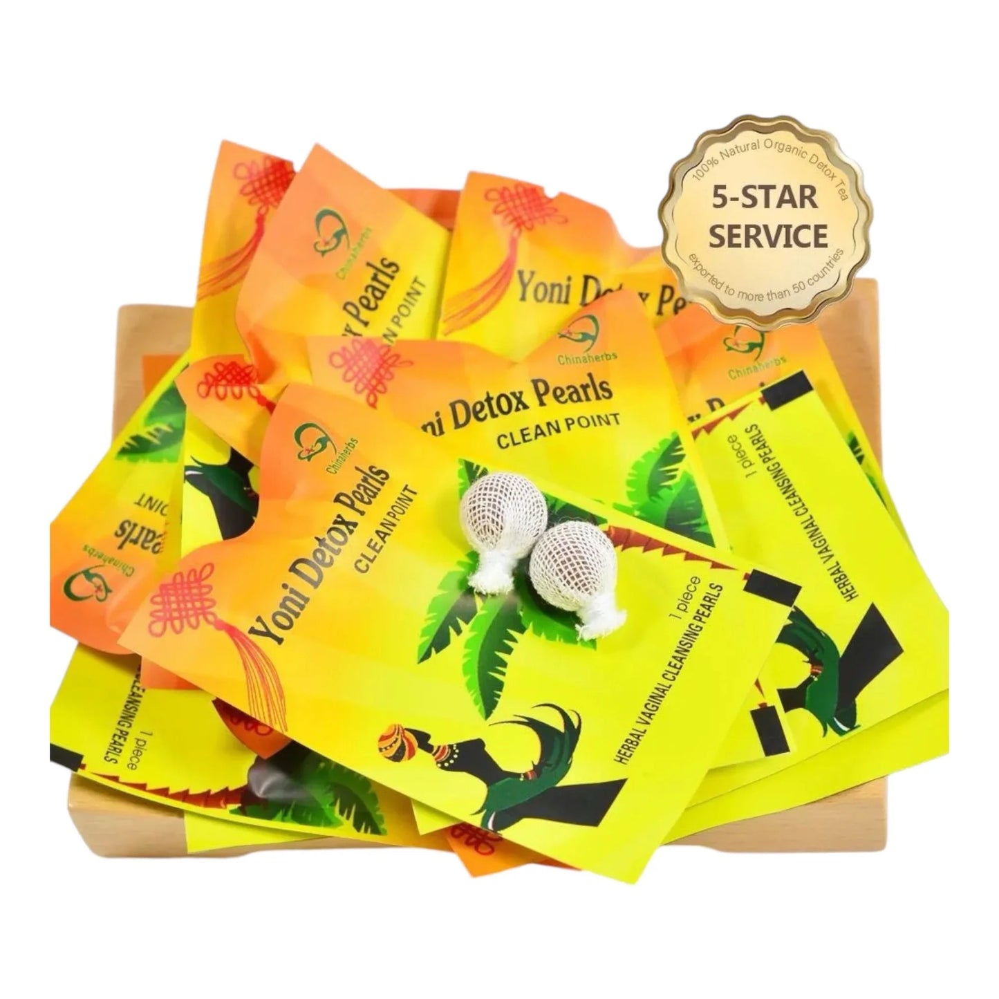 5-Pack Yoni Detox Pearls – Natural Feminine Cleansing | Herbal Vaginal Detox and Intimate Balance - shovota