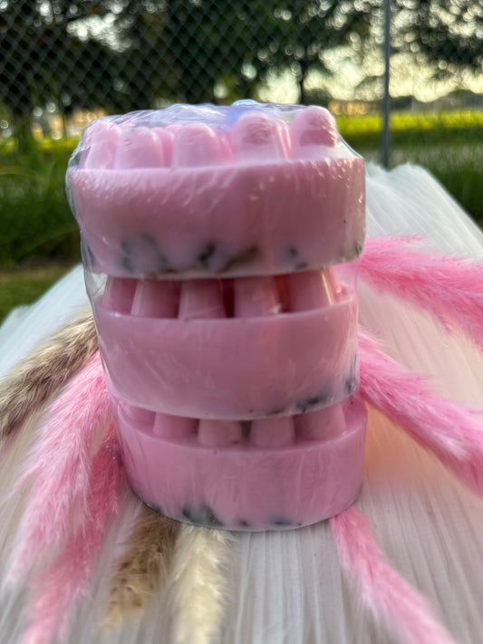 Natural Strawberry Soap with Roses